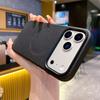 Business PU Leather Magnetic Case For iPhone 17 16 15 14 13 12 Pro Max Air For Magsafe Wireless Charge Shockproof Cover