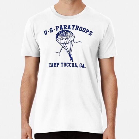 Us Paratrooper Camp Toccoa Wwii S to 5XL Made in the USA T-Shirt