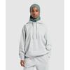 Gymshark Толстовка свободного покроя из флиса Training Light Grey Core Marl B5a7n Gbcn