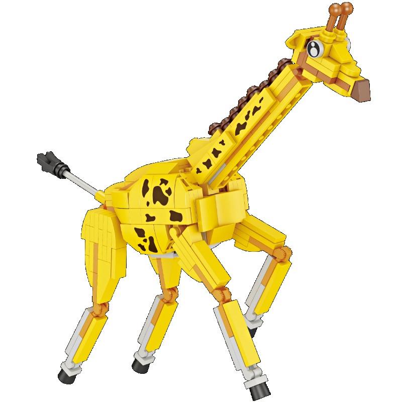 Городской мир крокодил Жираф Носорог Лев Орангутанг Робот Оружие Парк Строительные блоки Меха Бой Фигурки Кирпичи Игрушки Дети