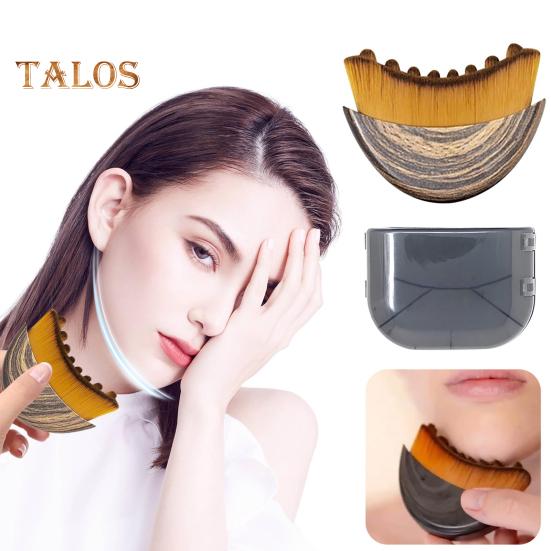 Многофункциональная щетка для лица с мягкой щетиной для контурирования линии подбородка и уменьшения отечности