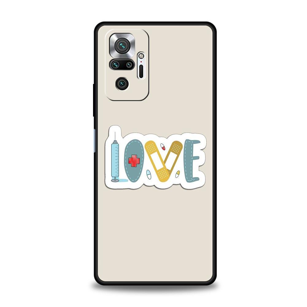 Чехол для телефона для Xiaomi Redmi Note 14 13 12 5G 11 10 Pro Plus 4G 9S 9 14C 13C 12C 10C 9C 9A Крышка Доктор Медсестра Медицинский Медицина