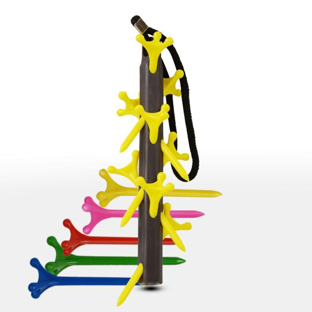 5pcs Reduced Friction Golf Tee Set Unbreakable Golf Tees Golf Accessories Golf Training