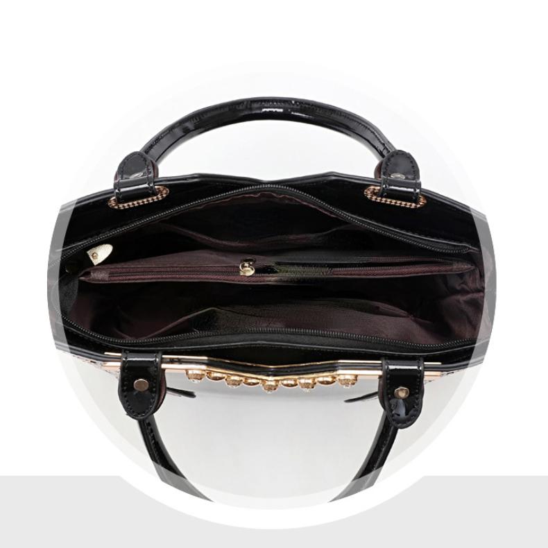 Женская сумка Элегантная яркая кожаная сумка большой емкости Модная сумка через плечо Сумка через плечо