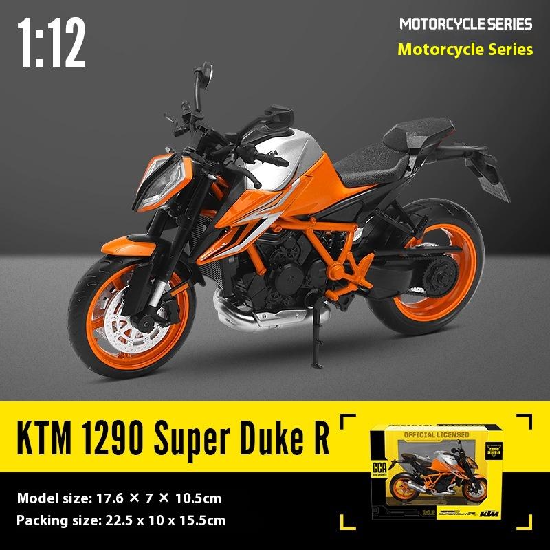Масштаб 1/12 KTM 1290 Super DUKE R Сплав Спортивный Мотоцикл Литые Миниатюры Модель Декоративные Модные Украшения для Подарка Другу