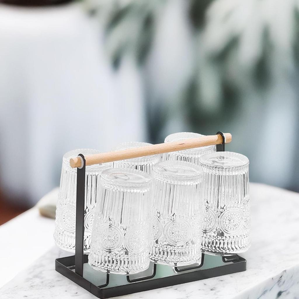 Простой и стильный органайзер для стеклянных чашек для экономии места, сушилка для чашек, держатель для чашек, кухонная кружка