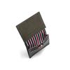 Thom Browne Pebble Grain Three Stripe Card Wallet Maw021l 00198 206