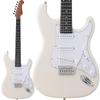 Stratocaster Type Roasted Maple Neck Pastel Color Electric Guitar Buskers BUSKER'S BST-Standard (Single Item, GWT-Gray White-)