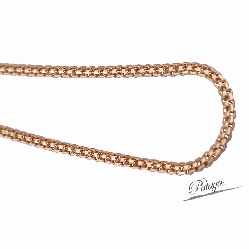 PATAYA Медная цепочка-браслет цвета розового золота, ожерелье, итальянское ремесло, изысканная гладкая, удобная для ношения цепочка