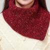 Осенне-зимний шарф-накидка на шею, женская защита шеи, ложный воротник, утолщенный теплый вязаный чехол для защиты шеи, для головы и шеи