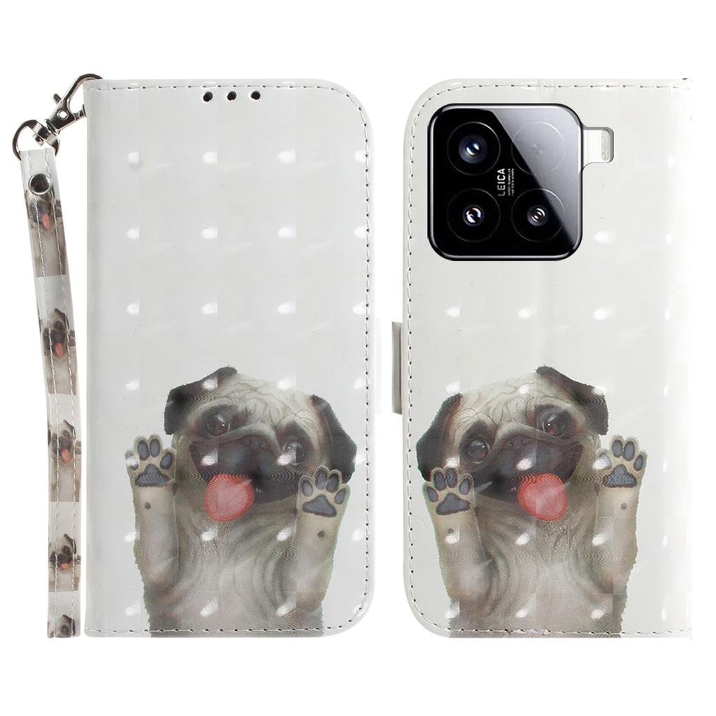 Для Xiaomi 15 Чехол с принтом, Кожаный кошелек, Чехол для телефона