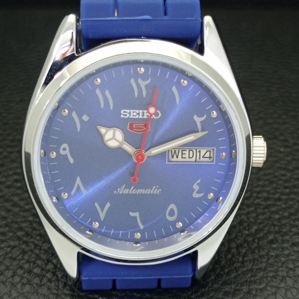 АВТОМАТИЧЕСКИЕ ВИНТАЖНЫЕ ОТРЕМОНТИРОВАННЫЕ МУЖСКИЕ ЧАСЫ SEIKO 5 ЯПОНИЯ 6309A СИНЕГО ЦВЕТА a441244-4