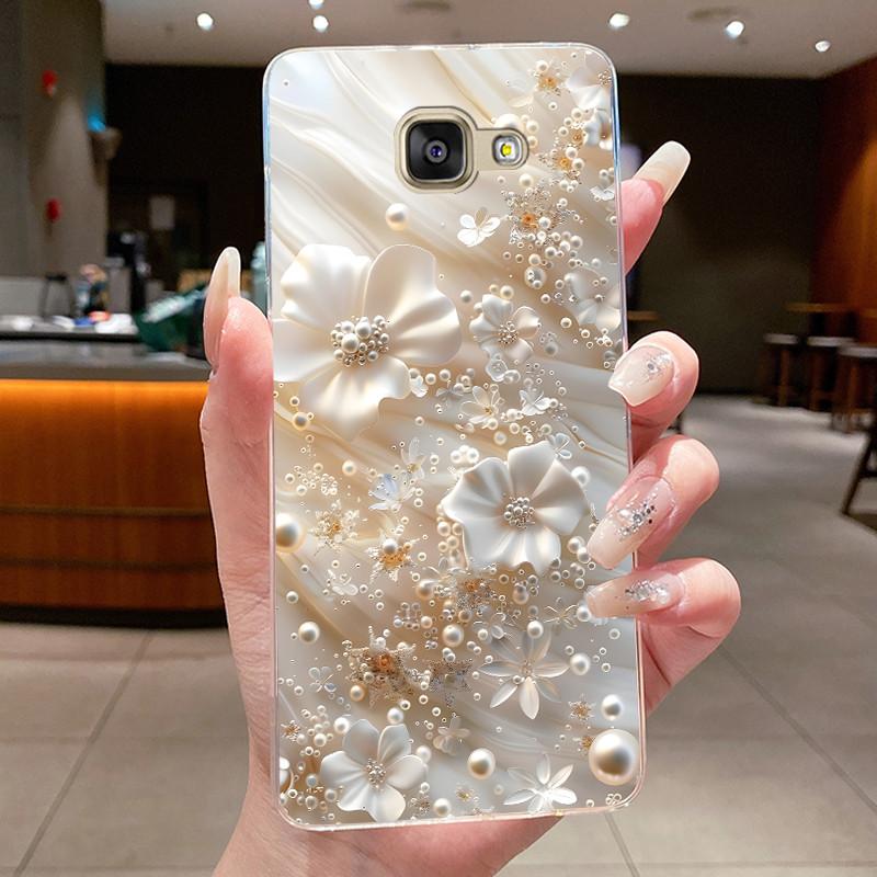 For Samsung Galaxy A5 2016 A3 2016 A7 2017 Case Flower Butterfly Soft Silicone Clear TPU Cover For Samsung A3 A5 2017 Cases Capa