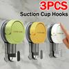 1-3PCS Suction Cup Hook Reusable Stronge Vacuum Bathroom Suction Cup Hooks Waterproof Towel Rack Clothes Hanger Hook Accessor