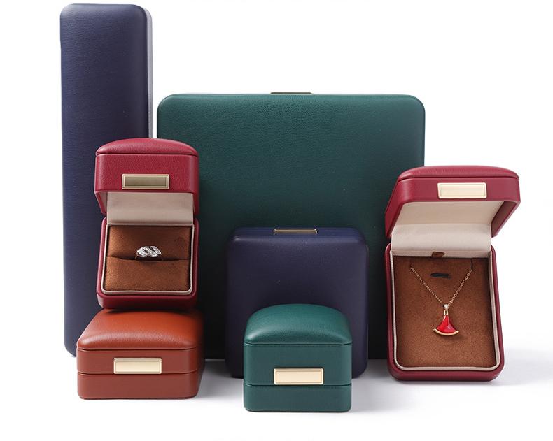 Jewelry Package Earring Green Earring Box Jewelry Box Jewelry Packaging Leather Ring Earring Necklace Box Packaging Gem Storage