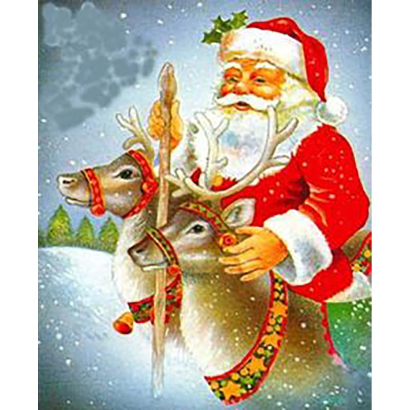 Санта-Клаус DIY 5D алмазная живопись полный круглый дрель Рождественская Алмазная вышивка крестиком подарочные наборы настенное искусство домашний декор