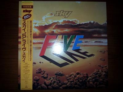 Виниловая пластинка SKY - Sky Five Live 20RS4344 ARIOLA 1983 Япония Obi Рок Б/у