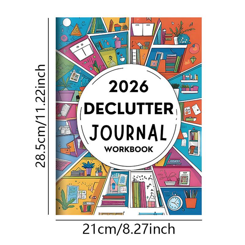 2026 New Declutter Journal Workbook - Family Organizing & Personal Planning Diary, Structured Templates For Home/Office