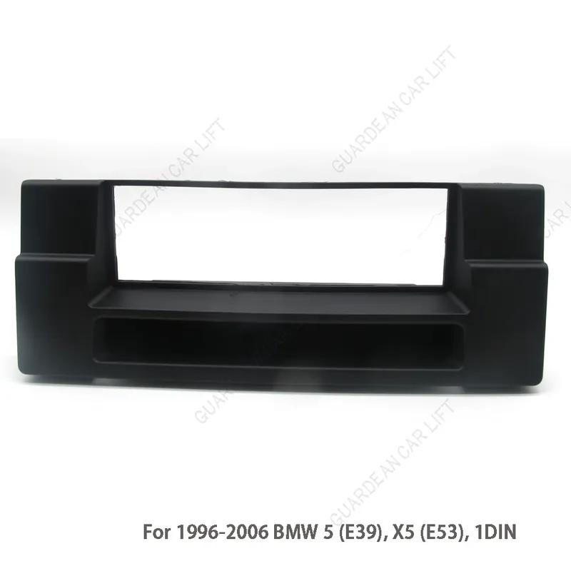 Car Radio Fascia Panel 1DIN Audio Fascia DVD Player Frame For 1996-2006 BMW 5 (E39), X5 (E53) Dash Trim Installation Kit