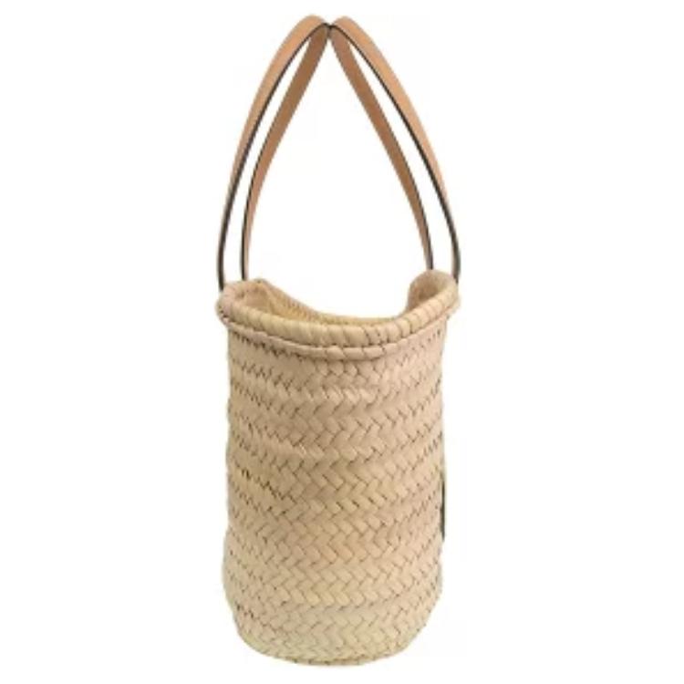 Tory Burch Woven Logo Tote Bag Women Tote Bags Yellow 88238-270