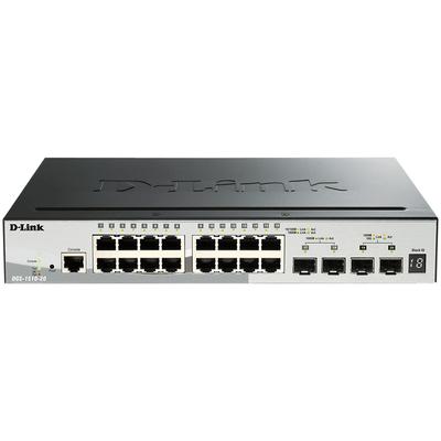 D-Link 20-Port Gigabit Stackable Smartpro Switch Including 2 Sfp Ports And 2 X 10G Sfp+ Ports