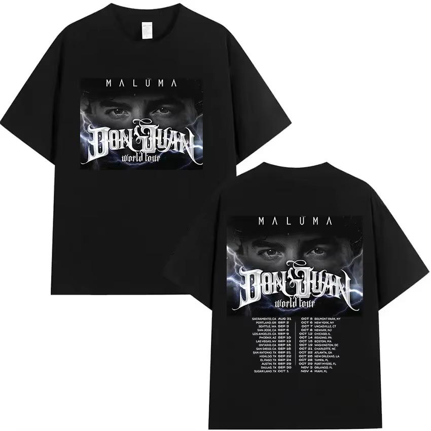 Rapper MALUMA 2026 Album Graphic T Shirt Mens Women Hip Hop Retro Style Short Sleeve Tshirt Fashion Tees Streetwear