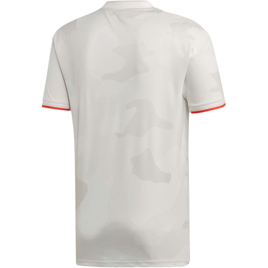 Adidas Футболка с коротким рукавом и V-образным вырезом и буквенным принтом, мужская серая DW5461