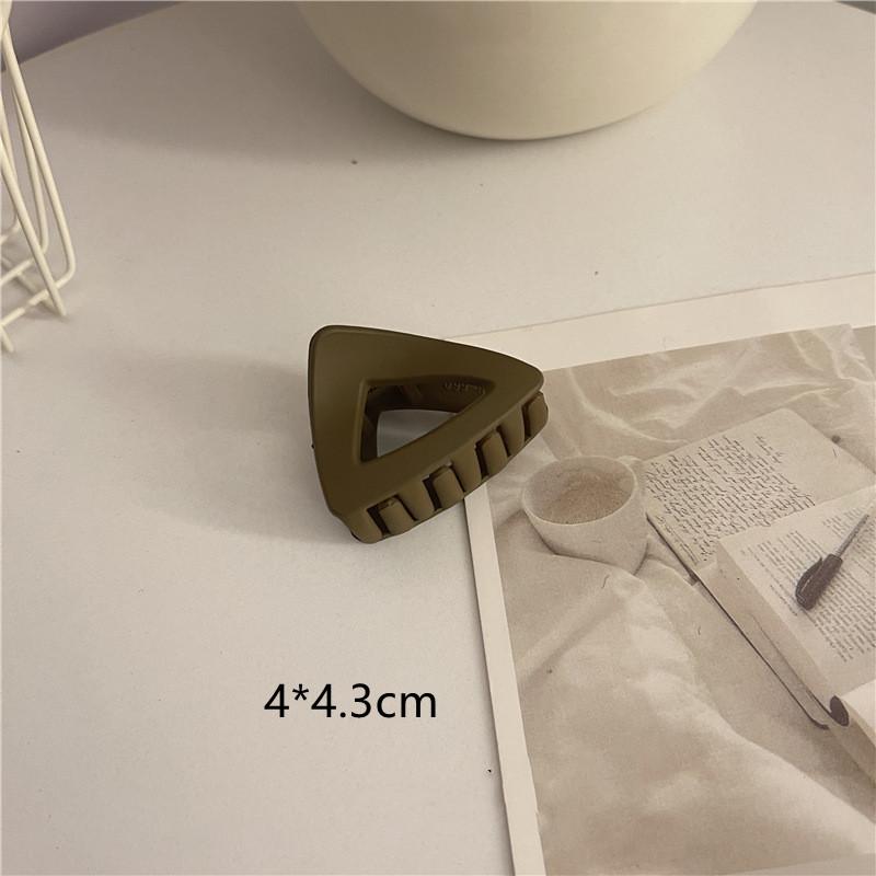 1pcs Korean Coffee Large Hair Claws Acrylic Hairpins Barrette Crab Hair Clips Headwear for Women Girls Braiders Hair Accessories