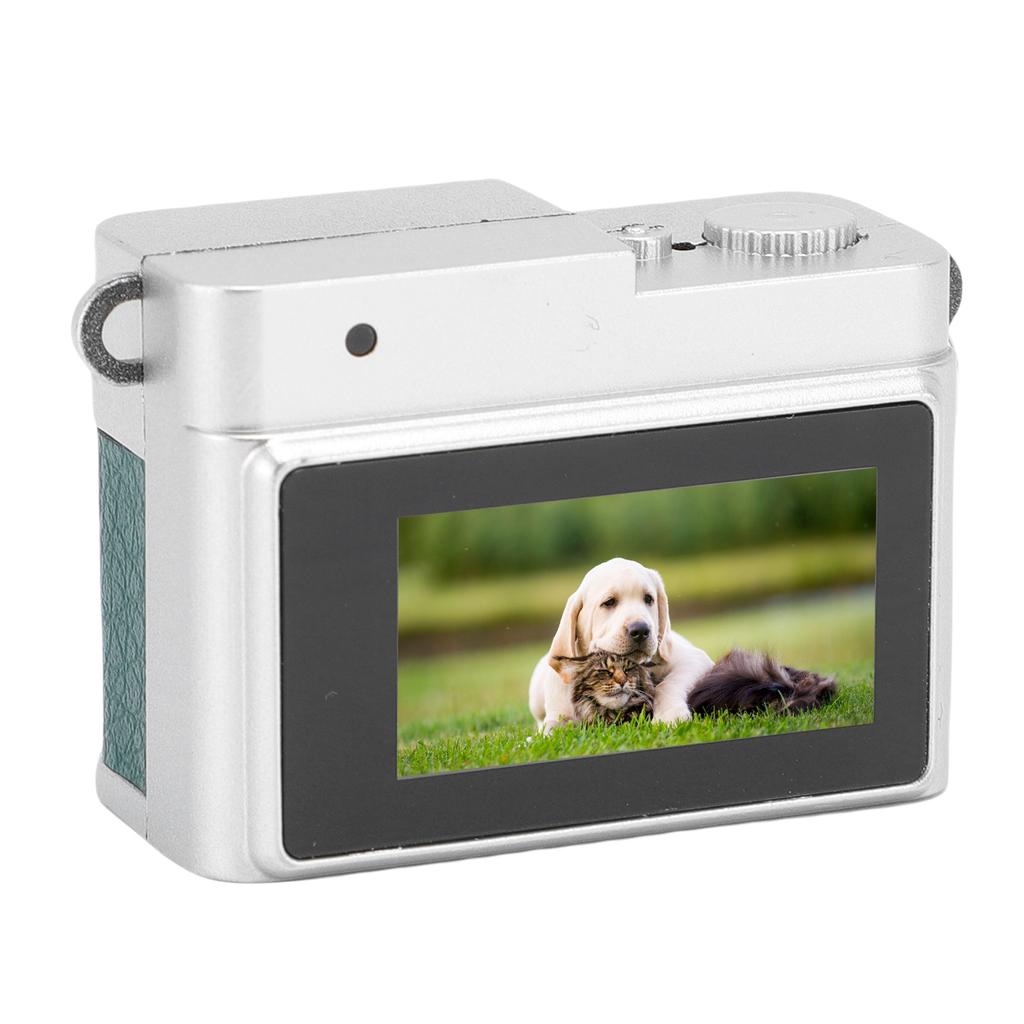 64 ГБ Камера-брелок 1080P 0,96-дюймовый цветной дисплей Портативная ретро-камера для школы, путешествий Зеленый