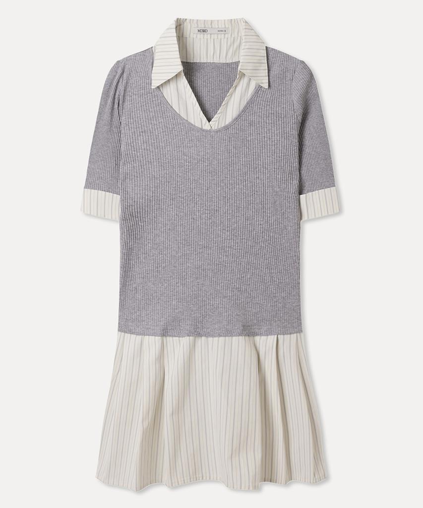 MIXXO Платье-рубашка многослойное_Miwowg50Qg