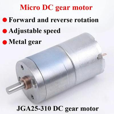 1 шт. DC Редукторный Двигатель Редуктор Реверсивный JGA25-310 6В 12В Микро Мотор Высокий Крутящий Момент Умные Детали DIY Электронное Оборудование