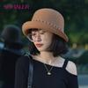 Зимние шляпы-клош, шерстяные панамы, осенняя банкетная шляпа-федора, шерстяные фетровые шляпы-федоры с модным украшением для вечеринки