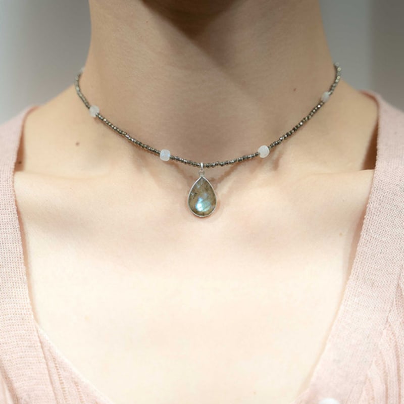 HARANG HR 47N_Gemstone Beads Necklace