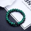 Ladies Malachite Bracelet Men's Natural Stone Bead Bracelet Round Malachite Couple Bracelet JWLY YSXX