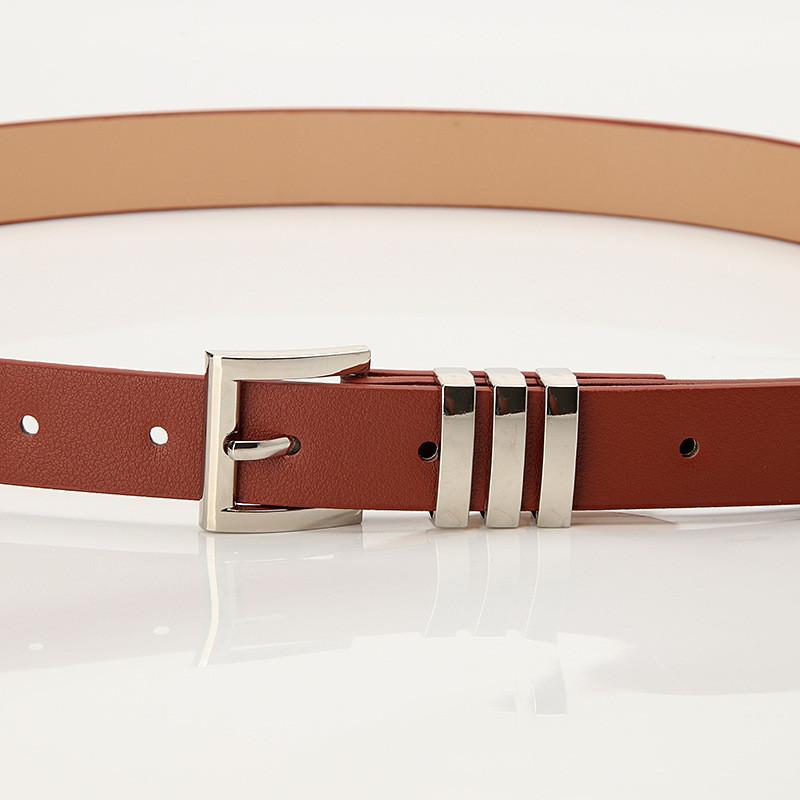 Fashion Faux Leather Belt For Women With Alloy Buckle Versatile For Daywear And Office