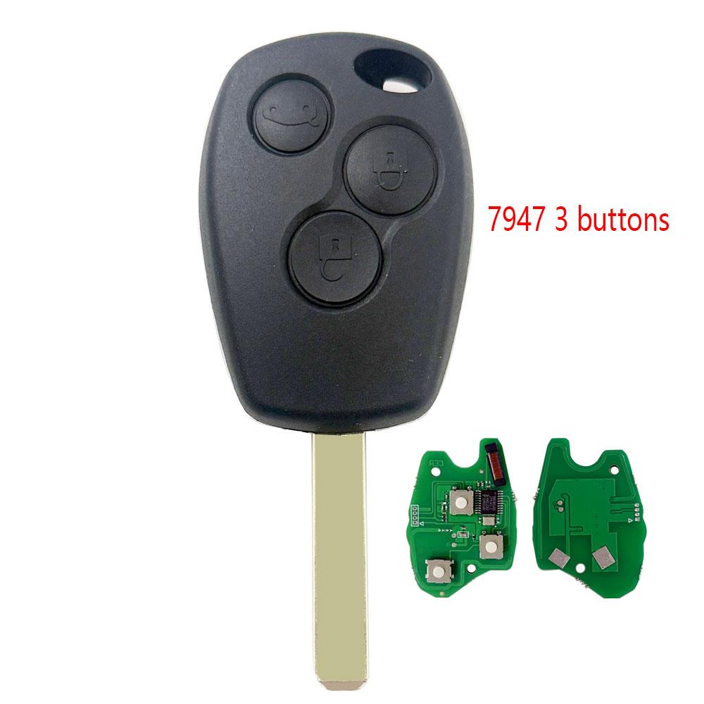 Kgreat Автомобильный Пульт-Ключ Для Renault Duster Modus Clio 3 Twingo DACIA Logan Sandero Kangoo 433MHz 7946/7947 Чип ID46