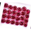 2.30 Carat CERTIFIED 12 pcs Natural Red Ruby Round Cut Ring Size Loose Gemstone