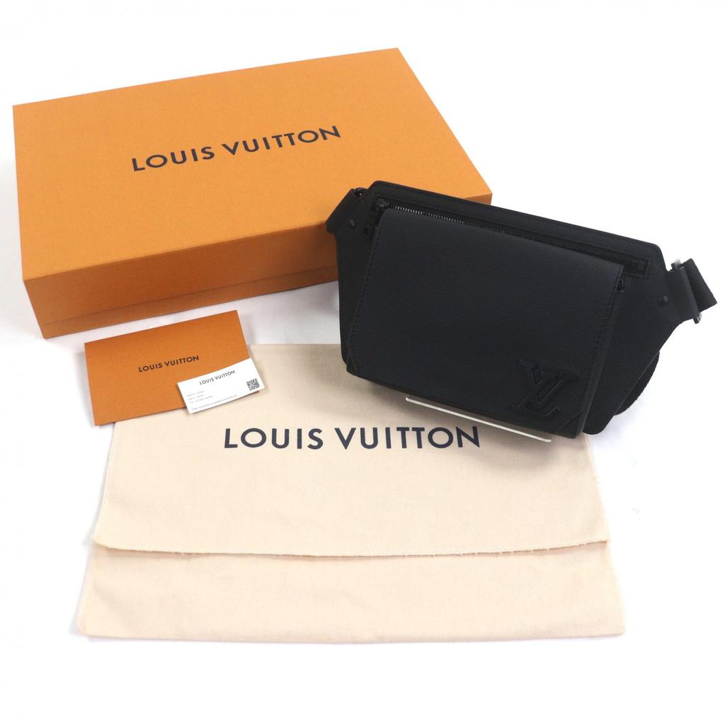 Отличная сумка-слинг LOUIS VUITTON LV Aerogram Takeoff Sling кожаная мужская M57081 Б/у