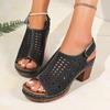 Women Wedges Sandals New Summer Luxury Sandals Anti-slip Platform Hollow Out Casual Sandals Open Toe High Heels Shoes for Women