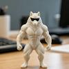 3D-печатная коллекционная фигурка волка, забавная, крутые солнцезащитные очки, статуэтка волка, новинка, скульптура животного для декора офисного стола, полки
