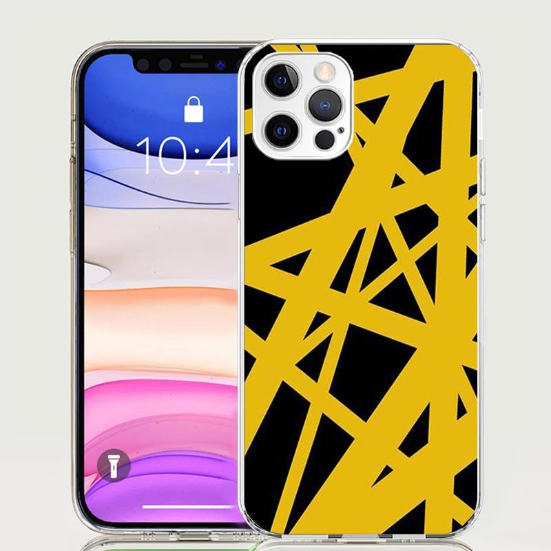 Eddie Van Halen Graphic Guitar Case Phone Cover for iphone 16 15 14 13 12 Mini 11 Pro Max 16E X XS XR 7 Plus 8 + SE 2020 Trend F