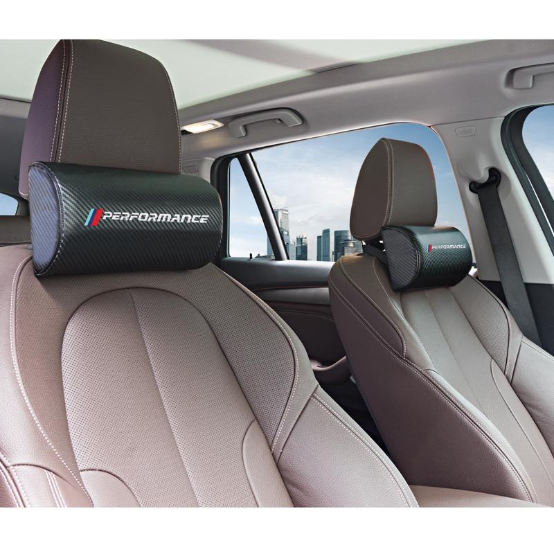 car neck pillows both side pu leather single headrest case for BMW X1 X3 X5 E39 E46 E90 F20 E60 F30 E36 F10 E87 E70 E91 E30 G30