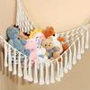 Large Capacity Stuffed Animals Hammock Net Macrame Boho Home Decorations Corner Toy Storage Organizer Plush Toys Hanging Net