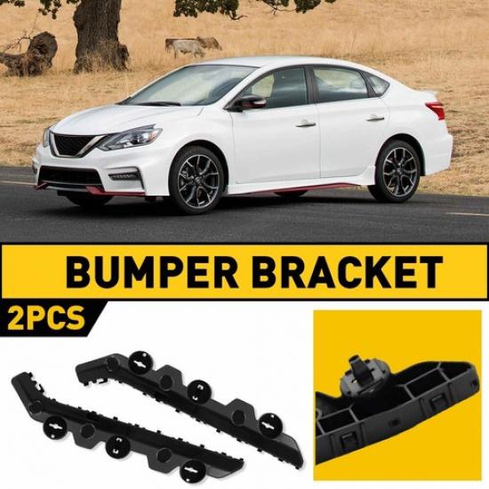 For 2016- Nissan Sentra Front Bumper Support Bracket Set Left & Right
