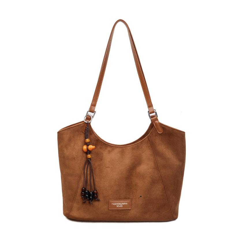 Вместительная повседневная сумка-тоут с темпераментом для поездок на работу 2025, универсальная женская модная трендовая ретро-сумка через плечо, взрыв высокого чувства