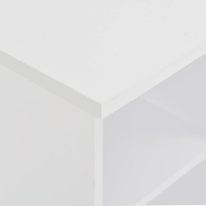 VidaXL Table de bar Blanc 60x60x110 cm