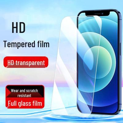 Совместимое закаленное стекло для защиты экрана Apple iPhone 13/14/15/16 Pro/17 HD, Ударопрочное для моделей XR