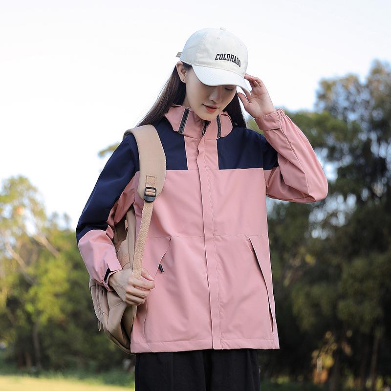 Мужская и женская ветрозащитная походная куртка и рабочий костюм «три в одном» на весну/осень