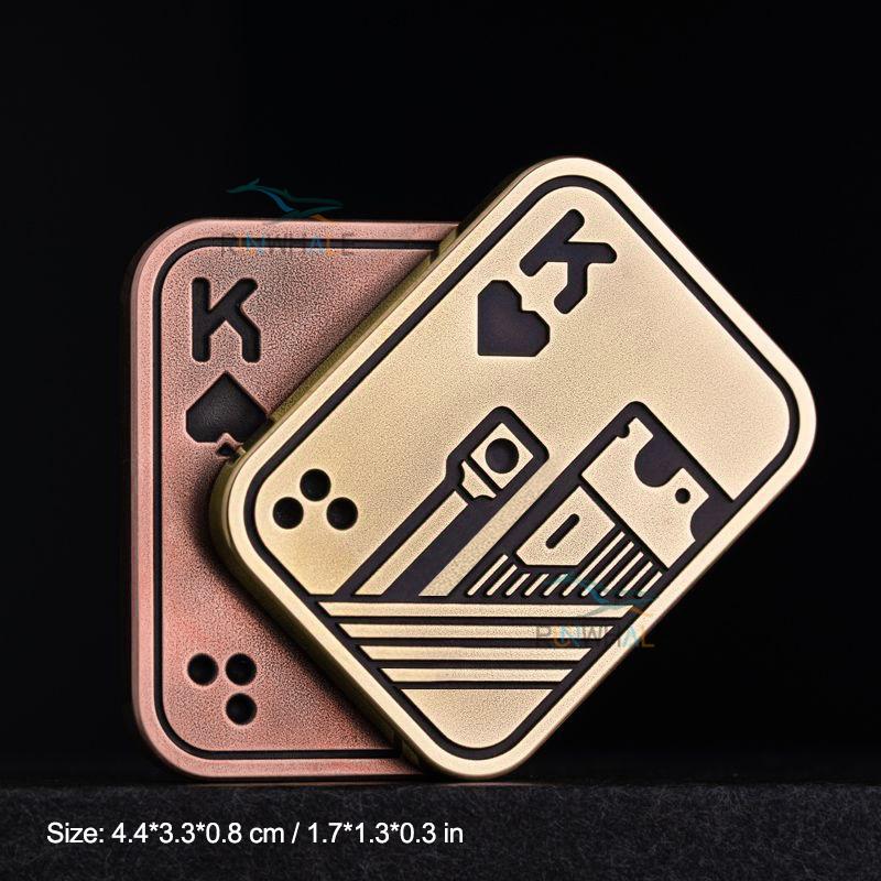 EDC Push Slider Metal Fidget Антистрессовые игрушки для взрослых Finger Spinner Poker Relief Anxiness Toy Портативные игры Pop Magnetic Slider