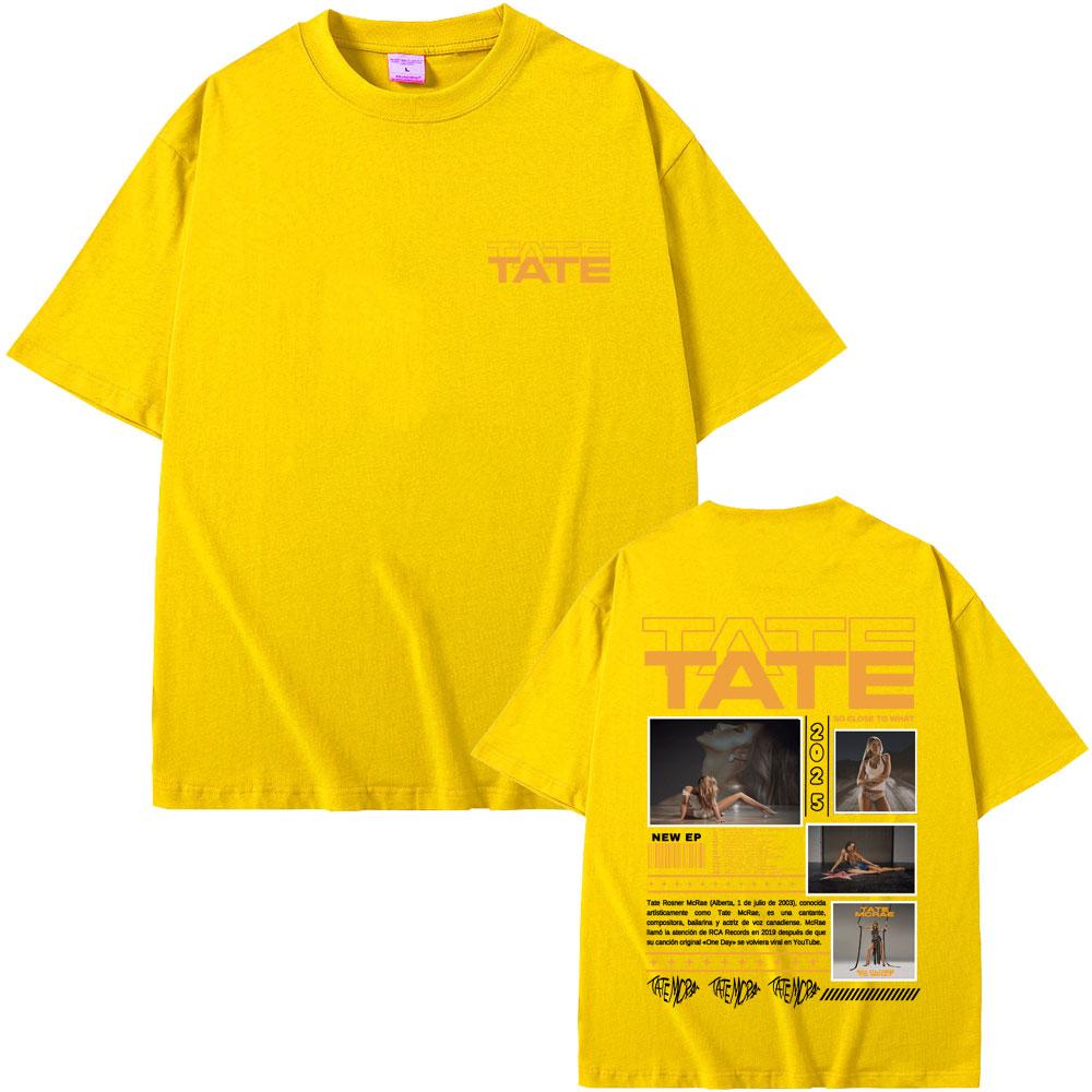 Tate Mcrae Music Album T-shirts So Close To What Miss Possessive World Tour 2025 T-shirt Men Women Fashion Casual T Shirts Tops